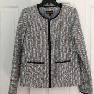 Women’s Dana Buchanan Tweed/Leather Jacket